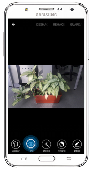 Galaxy J7 - ¿Cómo aplicar efectos de temperatura a una imagen?