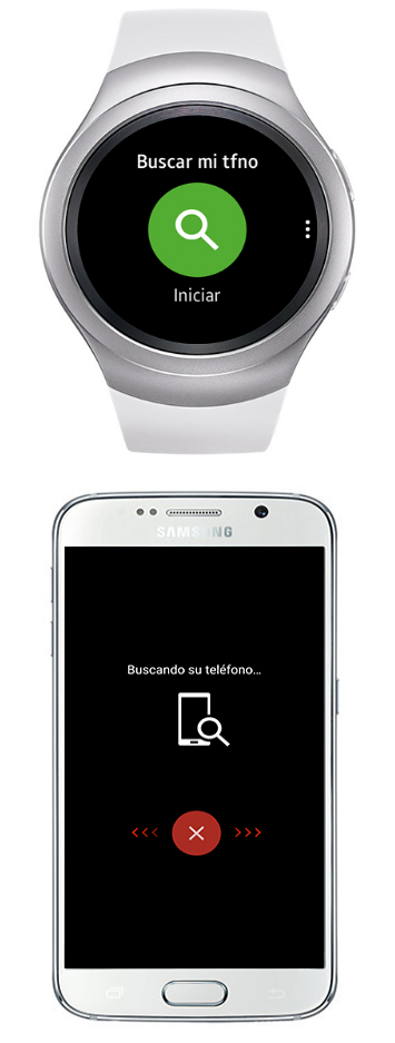 Galaxy Gear S2 - ¿Puedo localizar mi celular desde el Gear S2?