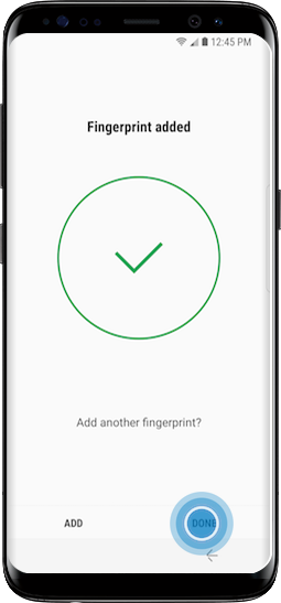 Galaxy S8+ - ¿Cómo usar el reconocimiento de huella?