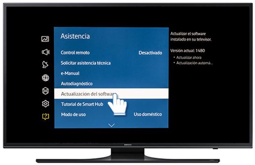 Samsung: Instalación de actualización de software para Smart TV serie J