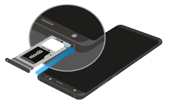 Galaxy S8 y S8+-¿Cómo instalar una nano-SIM y una tarjeta microSD al mismo tiempo?