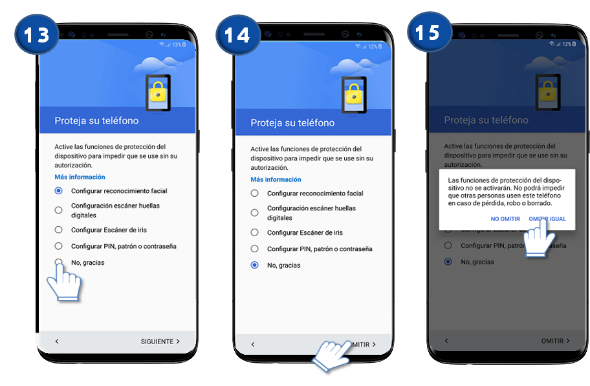 Samsung: Galaxy S8 y S8+ Registrar una cuenta y acceder a servicios.