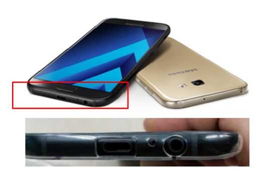 Samsung: Galaxy A7 (2017)-Consejos sobre accesorios : Cubierta transparente del dispositivo.