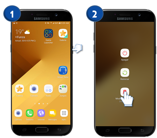 Galaxy A7 (2017) - ¿Cómo activar el modo de emergencia?