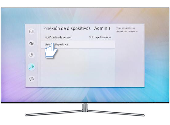 Samsung:UN49MU6300-¿Cómo configurar la notificación de acceso?