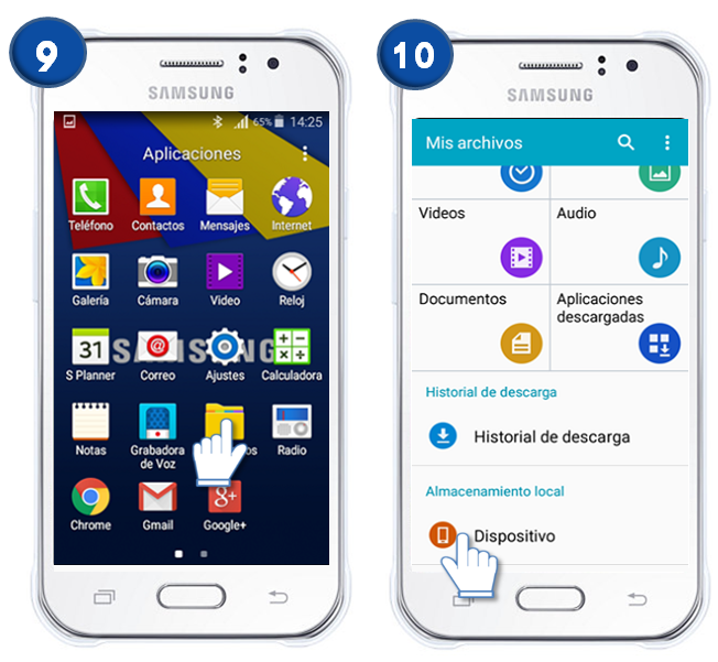 Samsung : Galaxy J1 Ace - ¿Cómo guardar una copia de seguridad de los contactos a un archivo?
