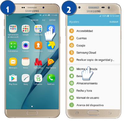 Galaxy A9 - ¿Cómo activar la función texto predictivo?