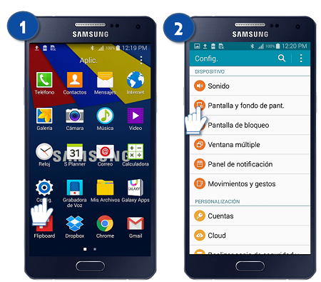 Galaxy A5 - ¿Cómo cambiar la fuente de la letra?