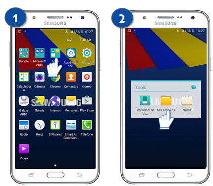 Galaxy J7 - ¿Cómo puedes mover un archivo o documento?