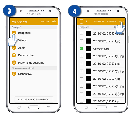 Galaxy J7 - ¿Cómo puedes mover un archivo o documento?