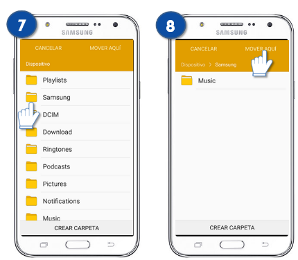 Galaxy J7 - ¿Cómo puedes mover un archivo o documento?