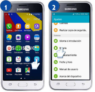 Galaxy J1 Prime - ¿Cómo activar modo ahorro de energía?