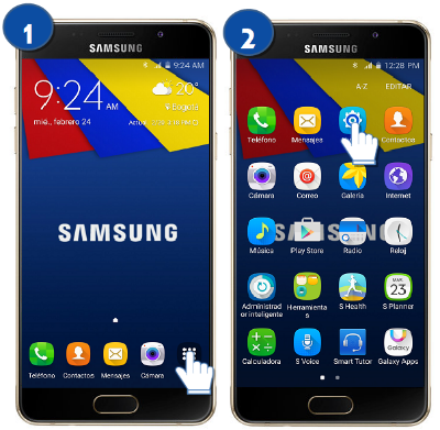 Galaxy A5 (2016) - ¿Cómo activo la huella para iniciar sesión Web?