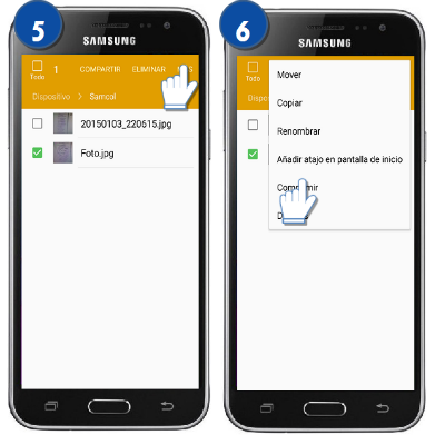 Galaxy J3 (2016) - ¿Qué es y cómo comprimir archivos?