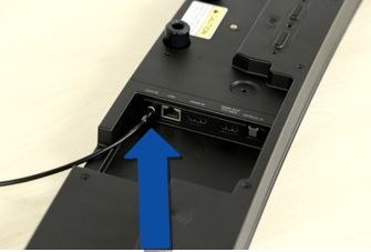 Barra de sonido J7500 - ¿Cómo conectar dispositivos externos por cable de audio analógico?
