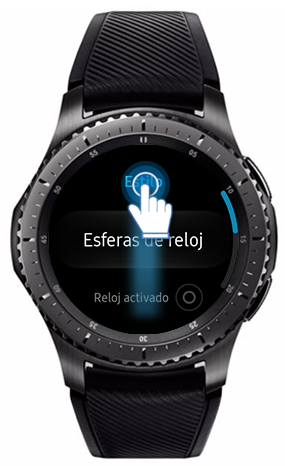 Galaxy Gear S3 Frontier - ¿Cómo cambiar estilo de fondo?