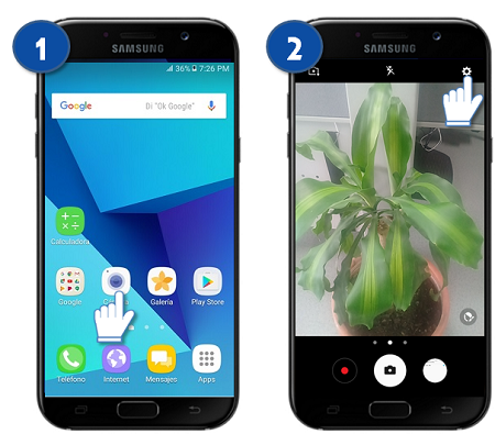 Galaxy A5 (2017) - ¿Cómo ajustar las fotgrafías de la cámara posterior?