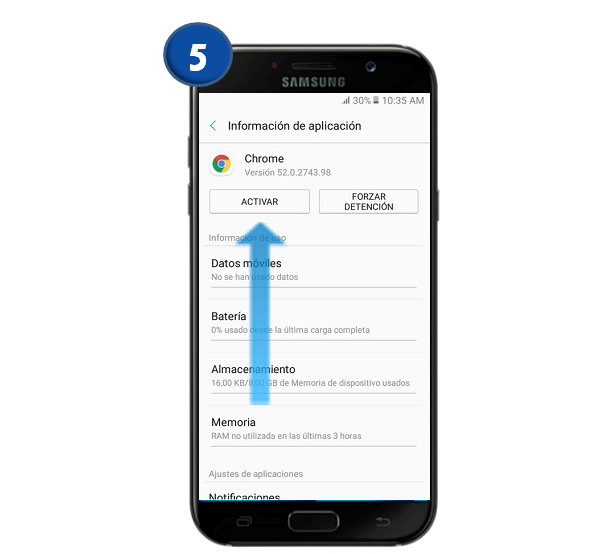 Galaxy A5 (2017) - ¿Cómo cerrar y detener una aplicación?