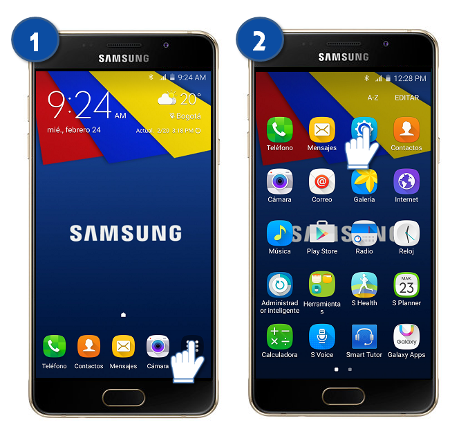 Galaxy A5 (2016) - ¿Cómo mostrar notificaciones con la pantalla bloqueada?