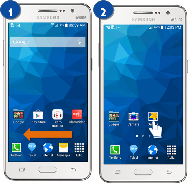 Galaxy Grand Prime - ¿Cómo crear carpetas de aplicaciones?