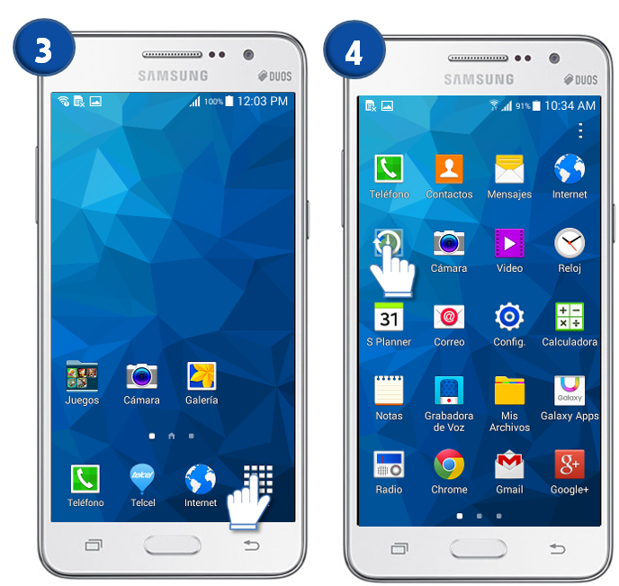 Galaxy Grand Prime - ¿Qué son y cómo editar las aplicaciones favoritas?