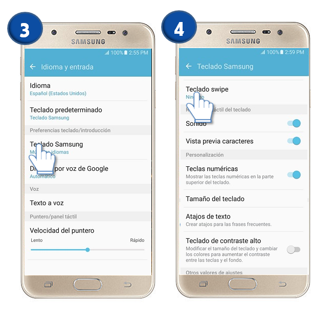 Galaxy J5 Prime - ¿Cómo activar introducción continua?