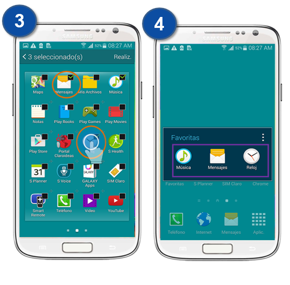 Galaxy S5 - ¿Cómo administrar carpetas?