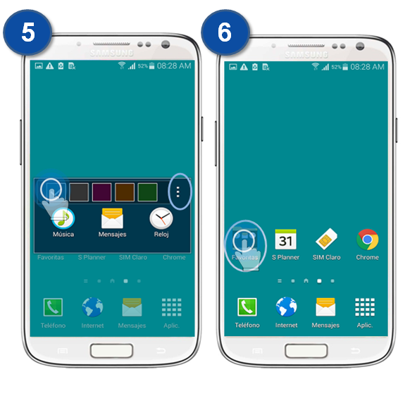 Galaxy S5 - ¿Cómo administrar carpetas?