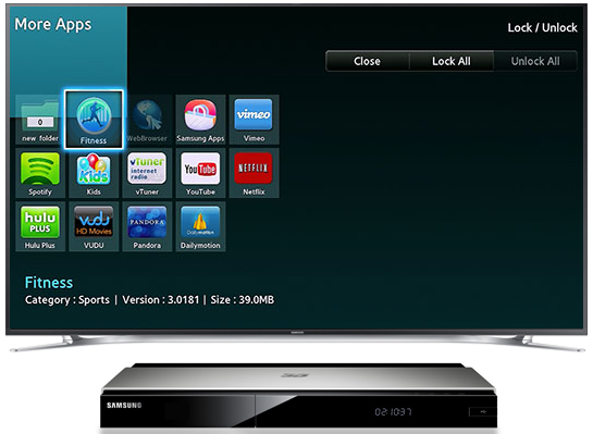 Blu-Ray BD-F7500 - ¿Cómo bloquear las aplicaciones?