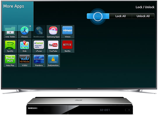 Blu-Ray BD-F7500 - ¿Cómo bloquear las aplicaciones?