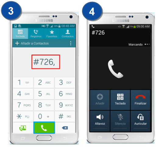 Galaxy Note4 - ¿Para qué sirve la opción Añadir pausa de 2 seg?