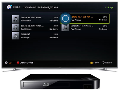 Blu-ray BD-F5100 - ¿Cómo usar listas de reProducción?