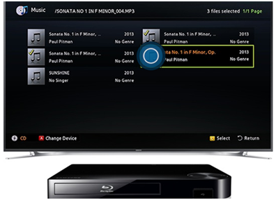 Blu-ray BD-F5100 - ¿Cómo usar listas de reProducción?