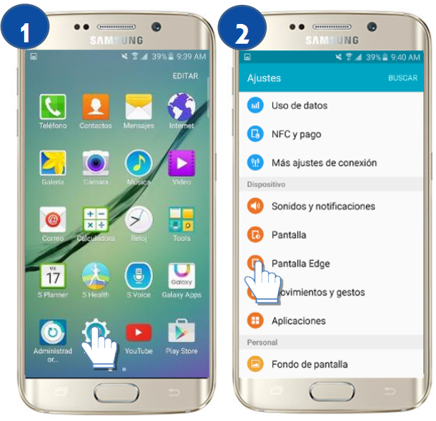 Galaxy S6 Edge - ¿Cómo configurar respuesta rápida?