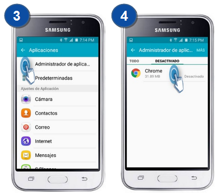 Galaxy J1 Mini - ¿Cómo Activar una aplicación?