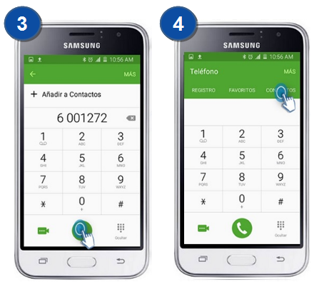 Galaxy J1 Mini - ¿Cómo realizar llamadas telefónicas?