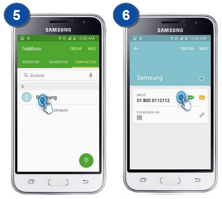 Galaxy J1 Mini - ¿Cómo realizar llamadas telefónicas?