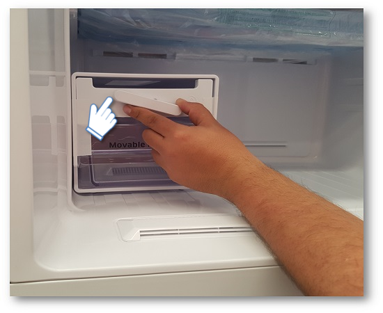 Refrigerador RT53K6641SL - ¿Cómo abrir la cubierta de forma manual?