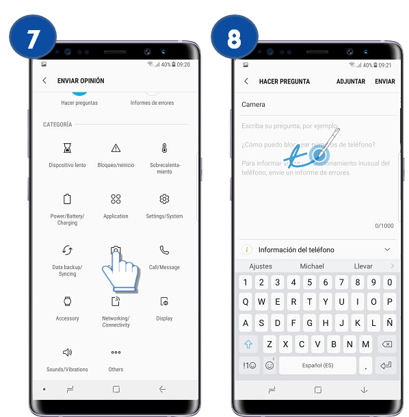 Galaxy Note8: ¿Cómo hacer una consulta desde Samsung Members?