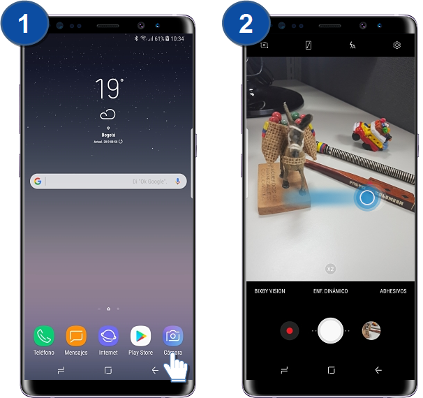 Galaxy Note8 - ¿Cómo reordenar modos de cámara?