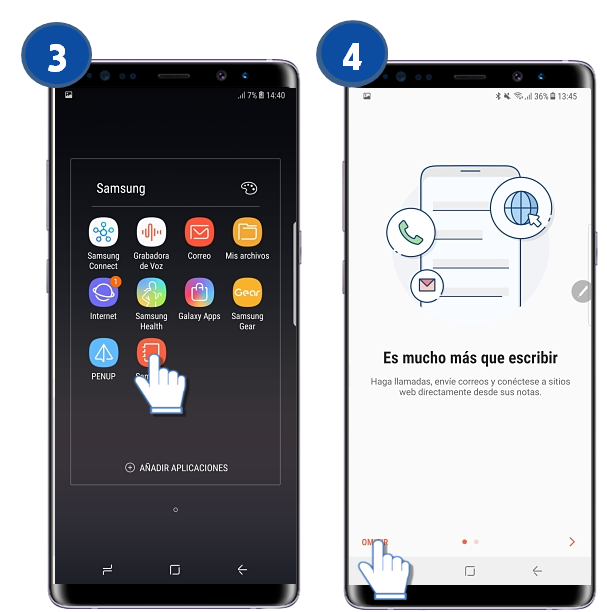 Galaxy Note8: ¿Cómo crear una nota con el S Pen?