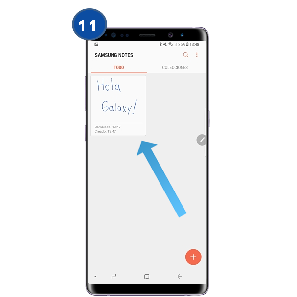 Galaxy Note8: ¿Cómo crear una nota con el S Pen?