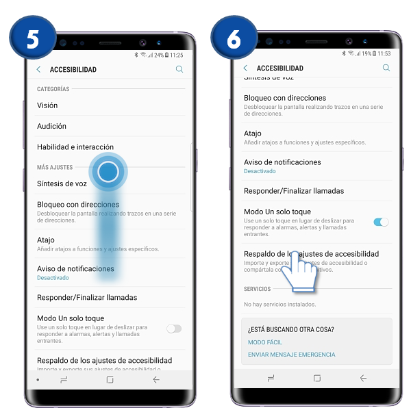 Galaxy Note8: ¿Qué es y cómo compartir los ajustes de accesibilidad?