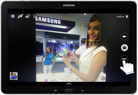 Galaxy Note Pro (12.2, LTE) - ¿Cómo activar el Modo Belleza facial?