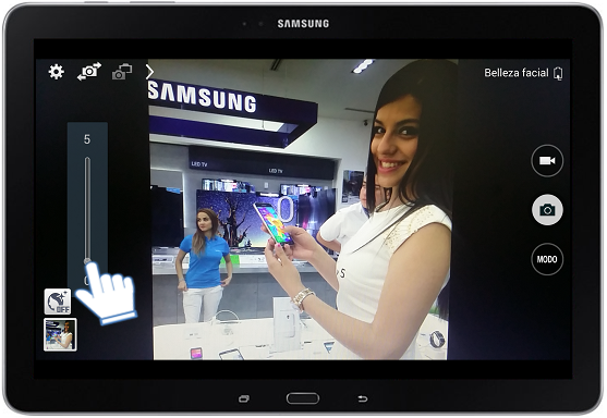Galaxy Note Pro (12.2, LTE) - ¿Cómo activar el Modo Belleza facial?