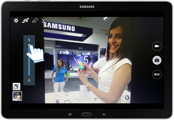 Galaxy Note Pro (12.2, LTE) - ¿Cómo activar el Modo Belleza facial?