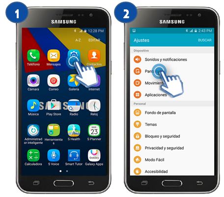 Galaxy J3 (2016) - ¿Cómo ajustar el brillo de la pantalla?