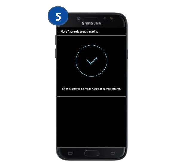 Galaxy J7 Pro - ¿Cómo desactivar el modo de ahorro de energía máximo?