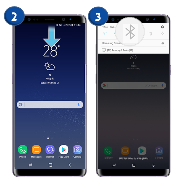 Galaxy Note8: Usando The Level Slim Box