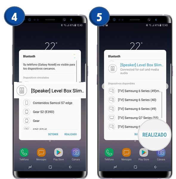 Galaxy Note8: Usando The Level Slim Box